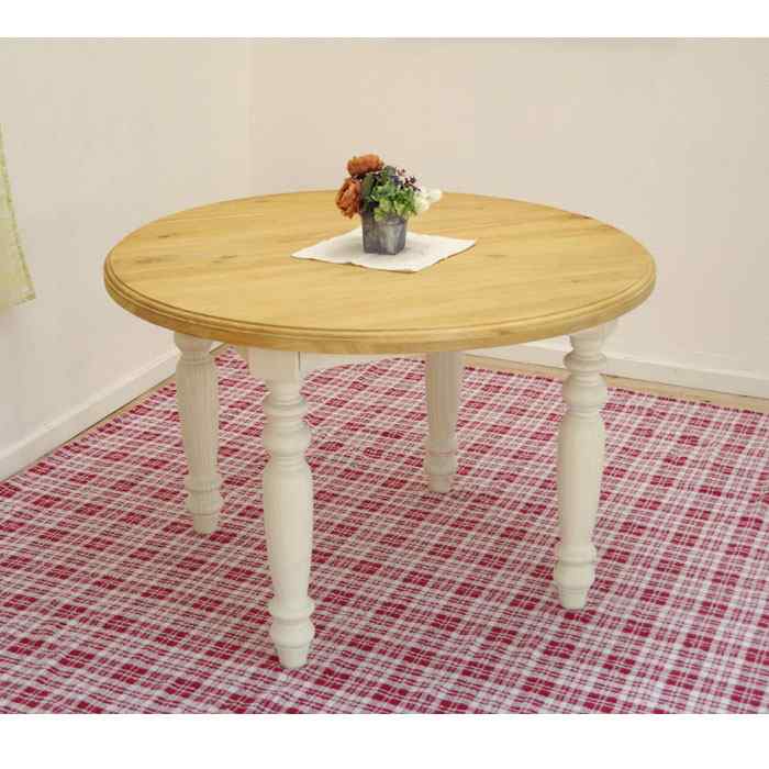 110cm円形フレンチカントリーテーブル什器