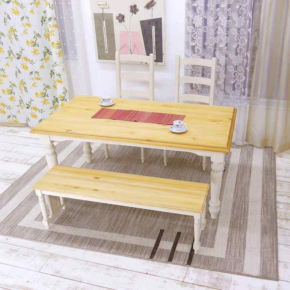カントリー160cmダイニングベンチセット