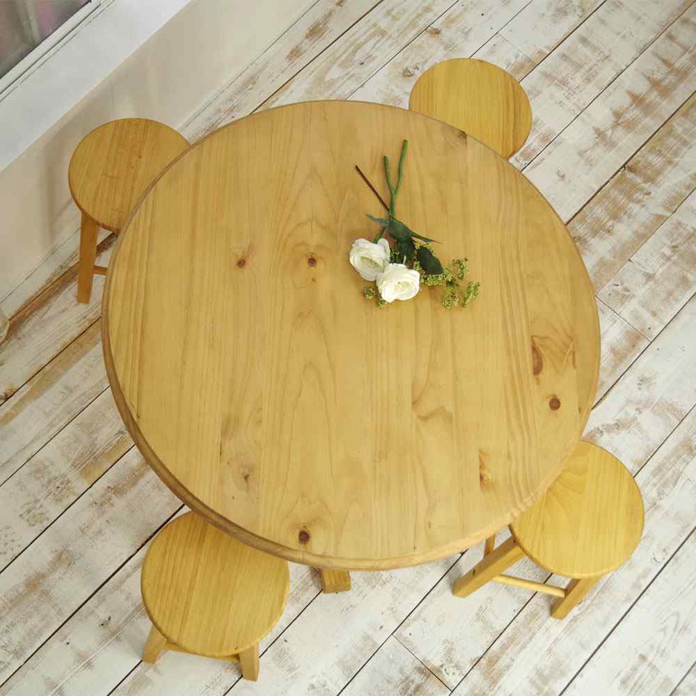 カントリー家具90cm丸テーブル