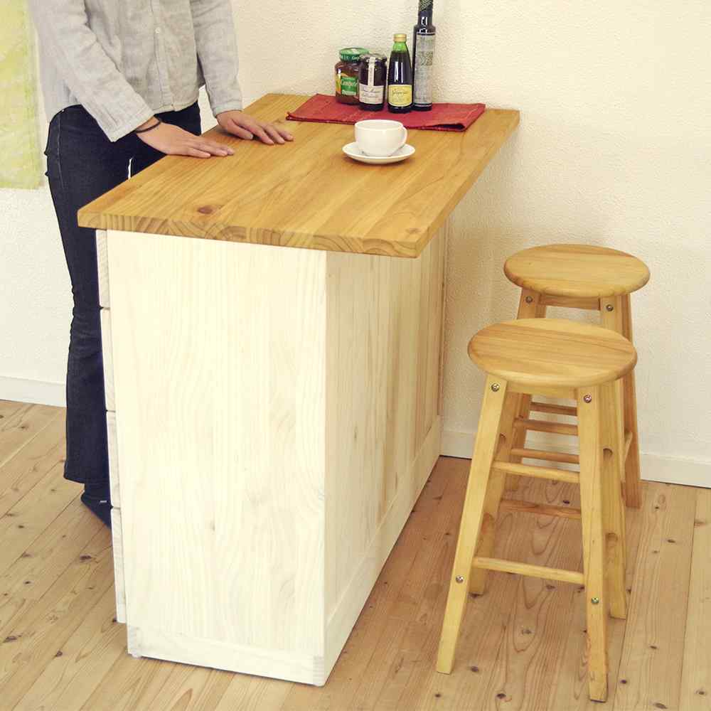 白いカウンターテーブル 北欧家具