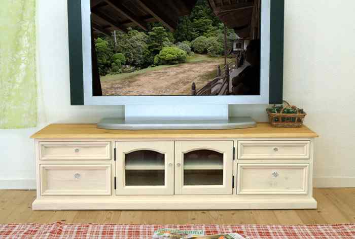 巾150cmパイン無垢材でつくったテレビ収納