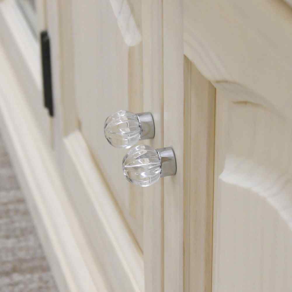 本物のクリスタルを使用したクリスタルガラス取っ手