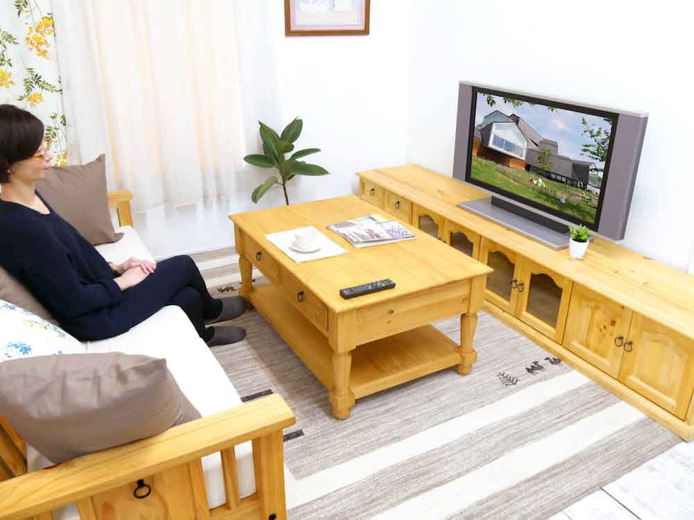 カントリー家具　ソファテーブル
