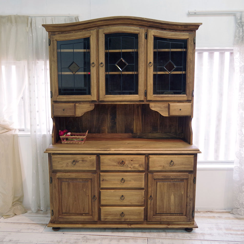アンティークキッチンボードウォルナット